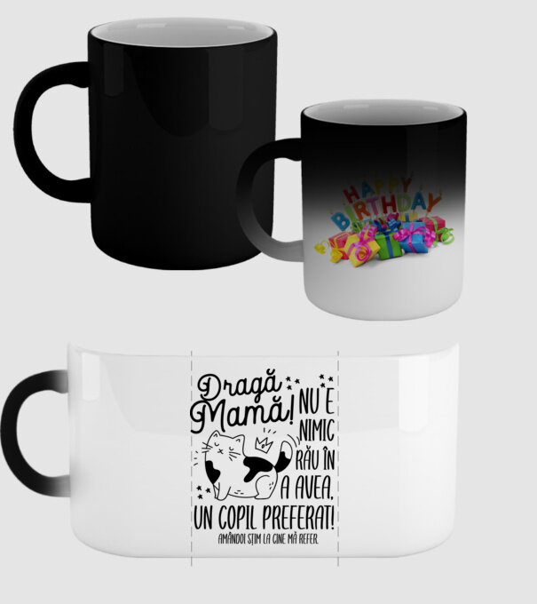 Dragă mamă! Nu e nimic rău în a avea un copil preferat! Amândoi știm la cine mă refer. model negru pe tricou