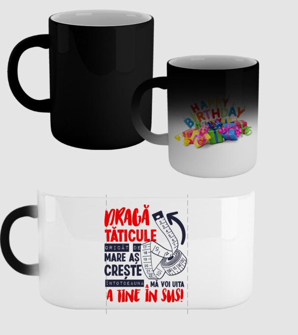 Dragă tăticule, oricât de mare aș crește, întotdeauna mă voi uita la tine în sus! model negru pe tricou