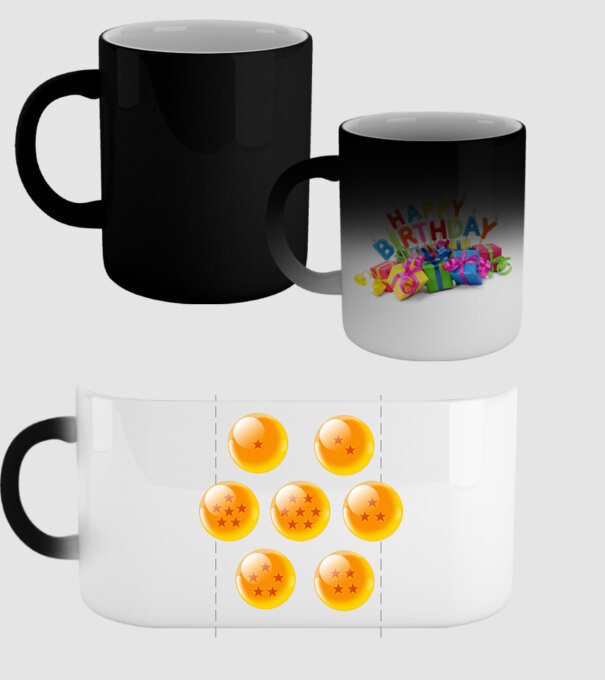 dragonballs model negru pe tricou