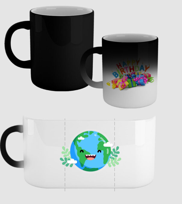 Earth smiley model negru pe tricou
