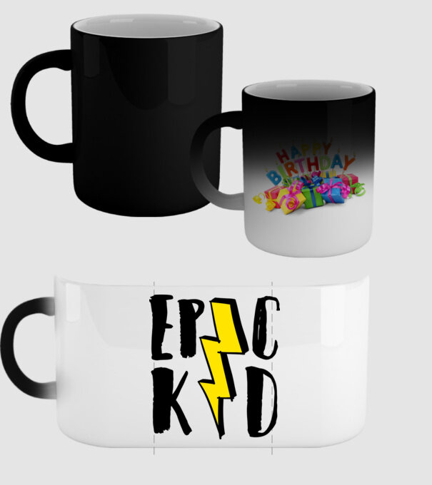 EpicKid model negru pe tricou