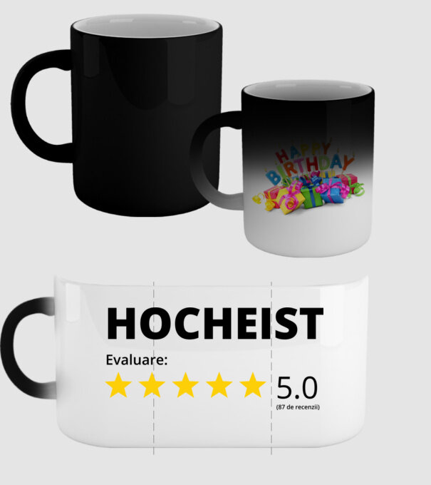 Evaluare 5 HOCHEIST model negru pe tricou