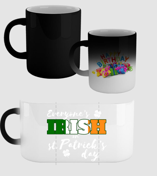 Everyone is irish flag model negru pe tricou