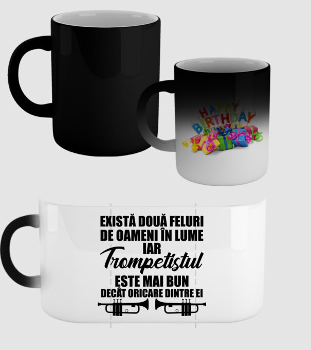 există două feluri de oameni în lume, iar trompetistul este mai bun decât oricare dintre ei model negru pe tricou