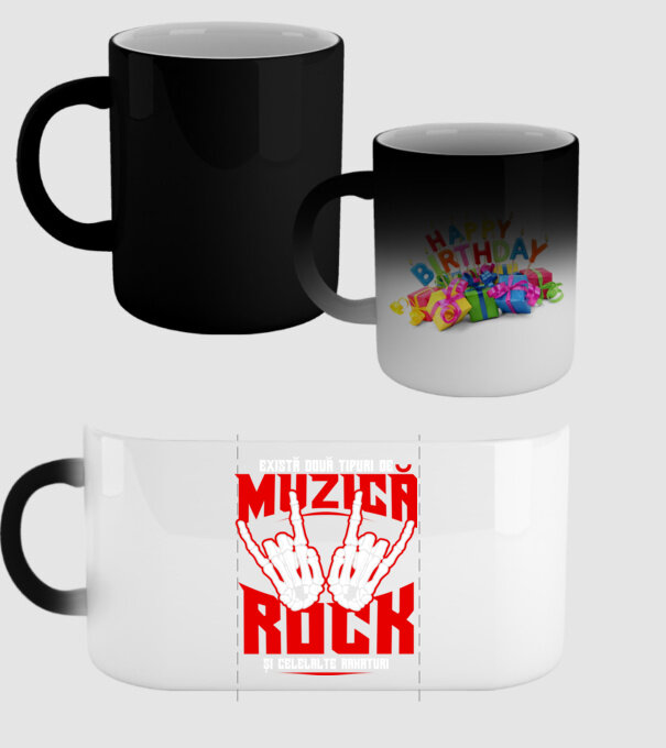 există două tipuri de muzică, rock și celelalte rahaturi model negru pe tricou