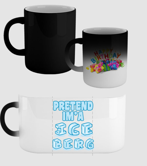 Iceberg carnaval model negru pe tricou