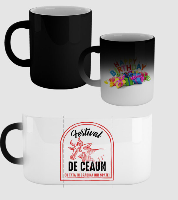 Festival de ceaun - cu tata în grădina din spate! model negru pe tricou