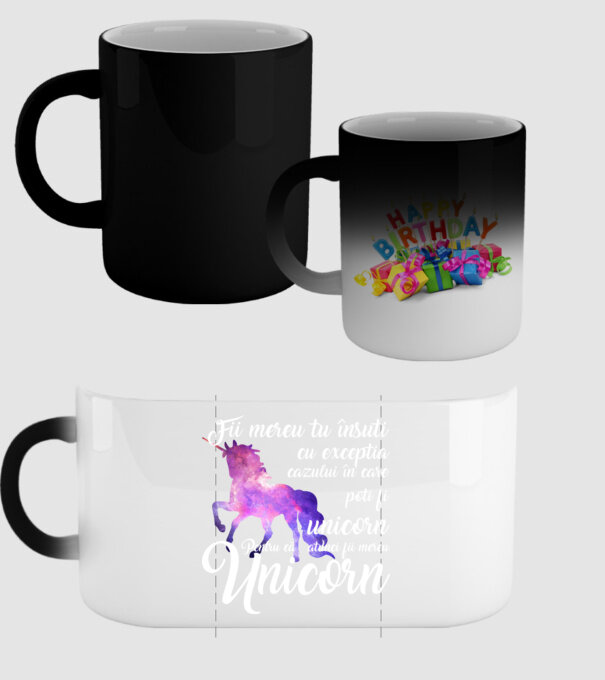 fii mereu tu însuți, cu excepția cazului în care poți fi unicorn, pentru că atunci fii mereu unicorn model negru pe tricou