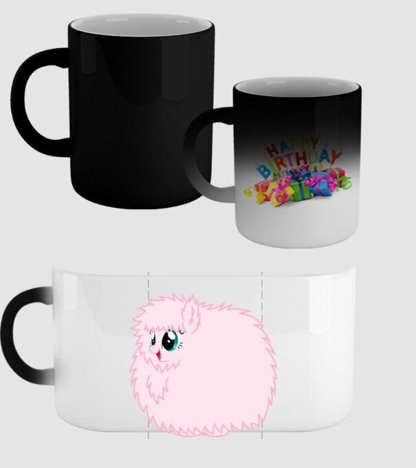 Fluffle Puff model negru pe tricou