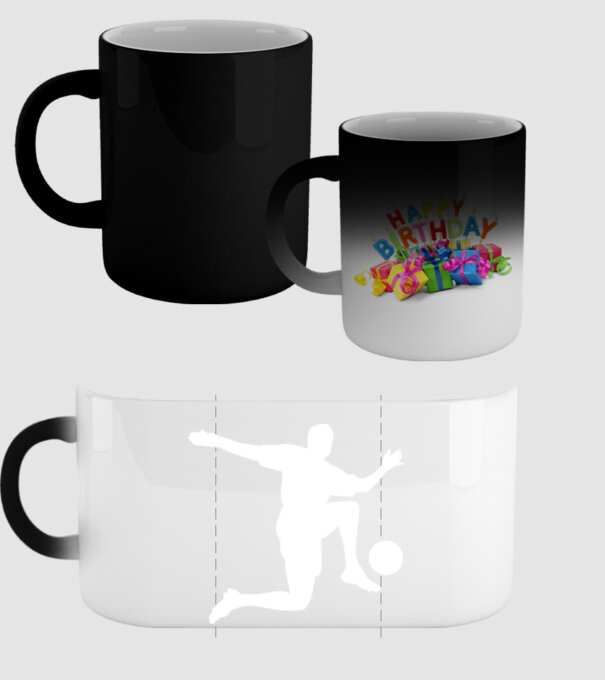 Fotbal 3 model negru pe tricou