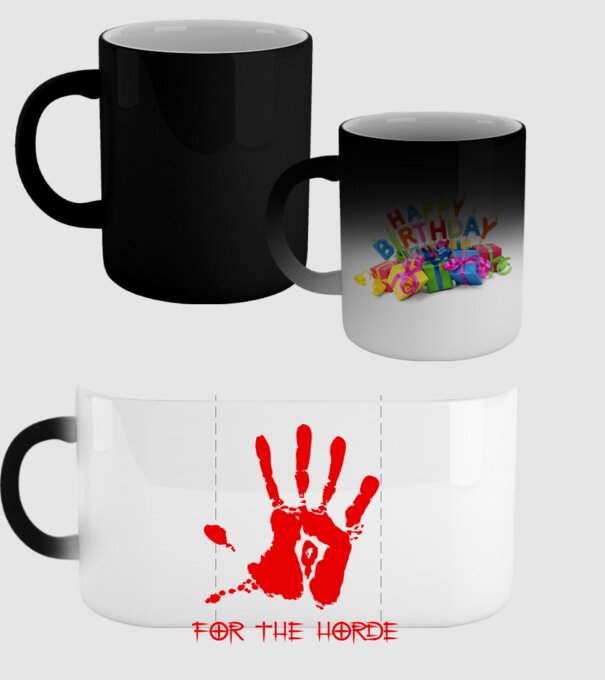 For The Horde Hand model negru pe tricou