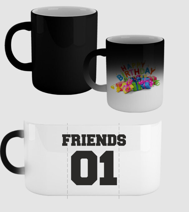 Friends 01 model negru pe tricou