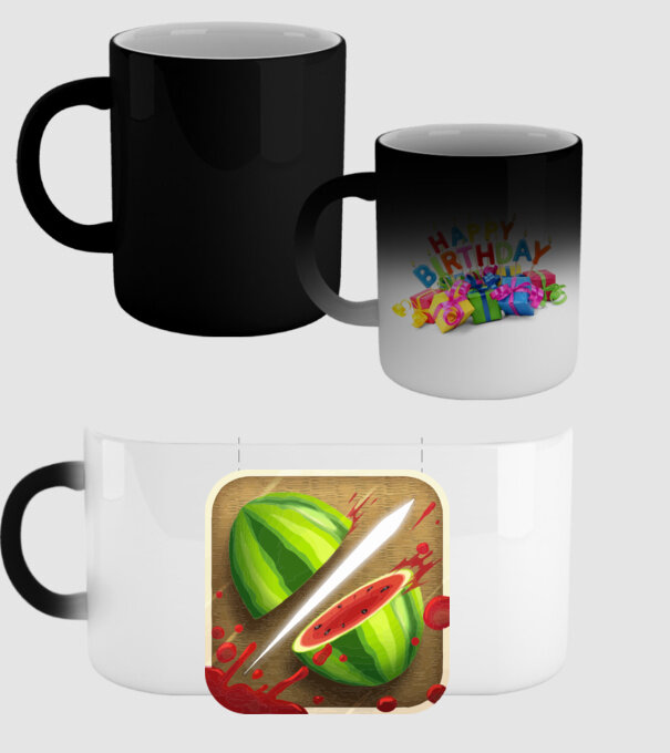 Fruit Ninja Icon model negru pe tricou