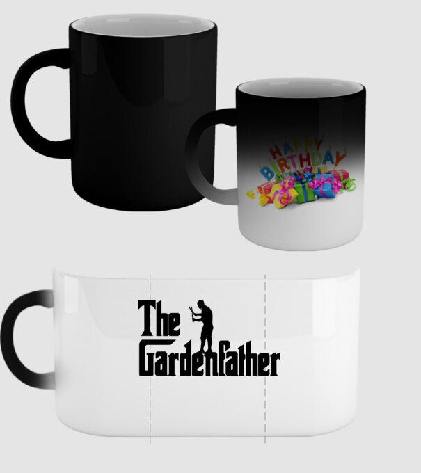 The Gardenfather model negru pe tricou