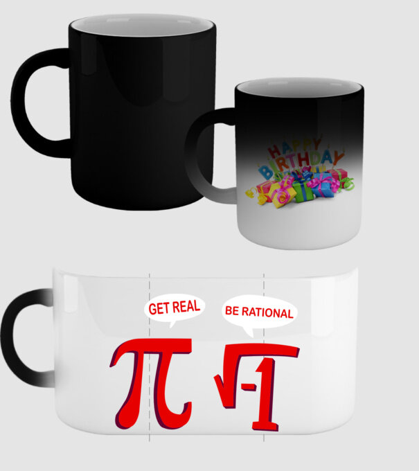 Get real, be rational model negru pe tricou
