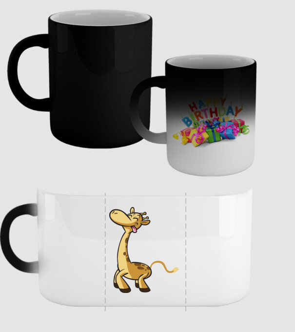 Giraffe model negru pe tricou