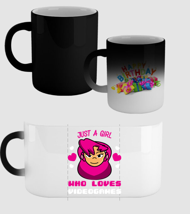 Girl Gamer model negru pe tricou