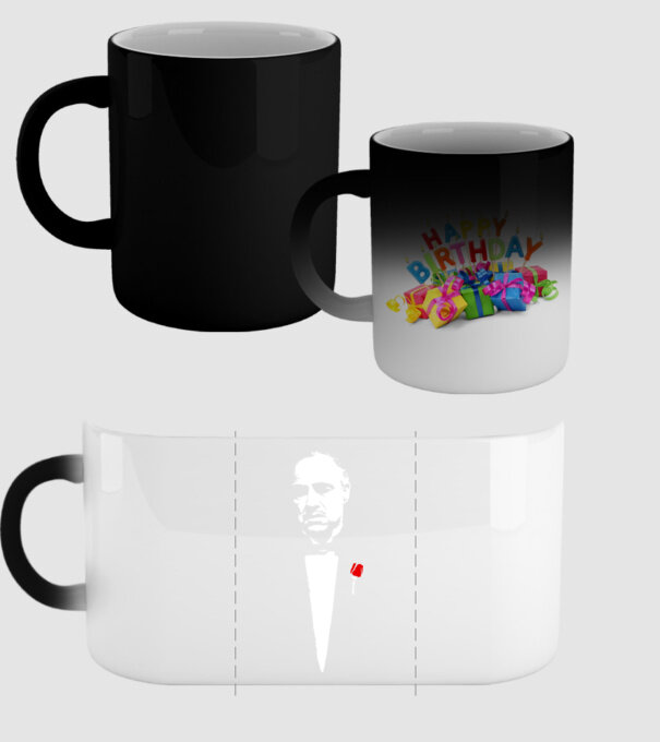 godfather cu trandafir model negru pe tricou
