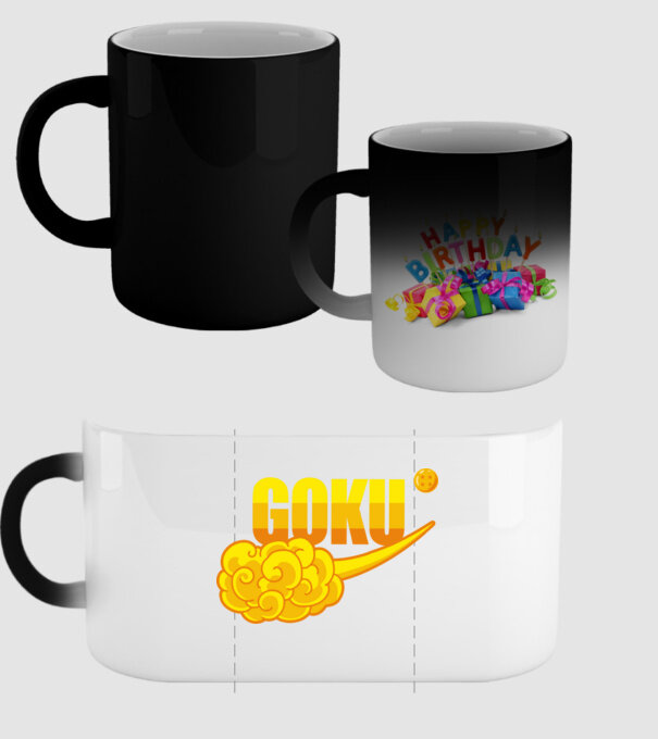 goku cloud model negru pe tricou