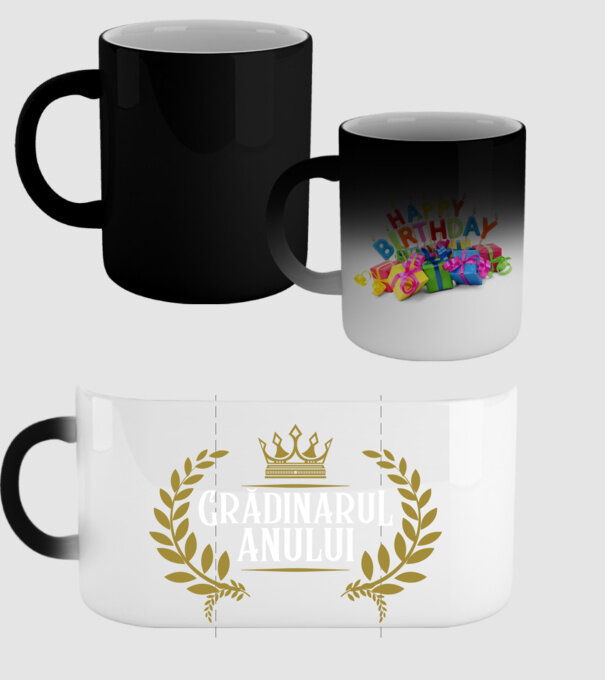 Grădinarul anului model negru pe tricou