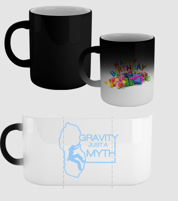 Gravity just a myth model negru pe tricou