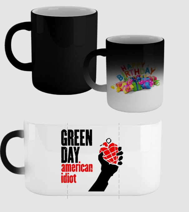 Greenday model negru pe tricou