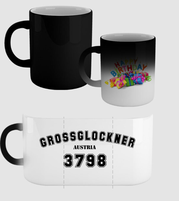 Grossglockner model negru pe tricou