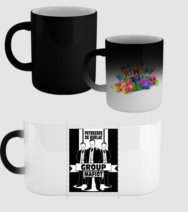Group Mafiot model negru pe tricou