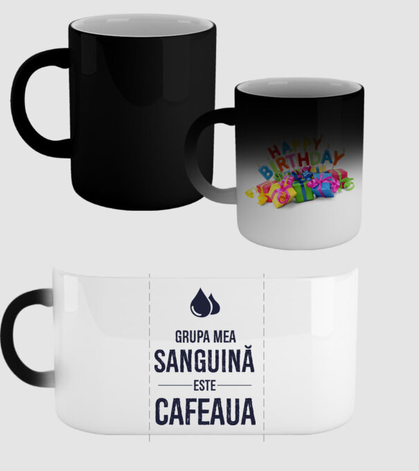 Grupa mea sanguină este cafeaua model negru pe tricou