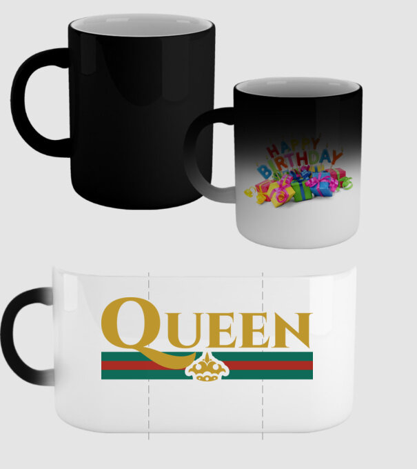 Gucci queen model negru pe tricou