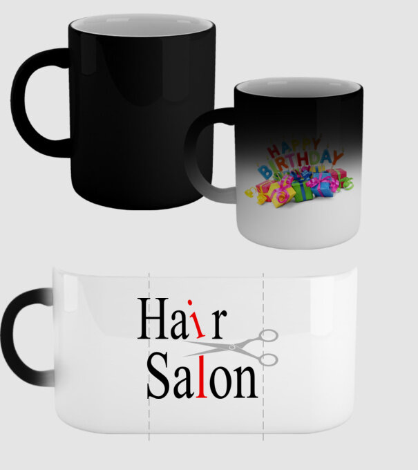 Hair Salon model negru pe tricou