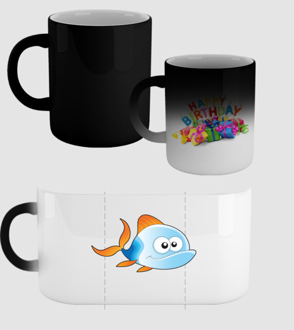 Fish model negru pe tricou