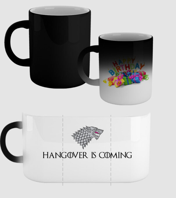Hangover is coming model negru pe tricou