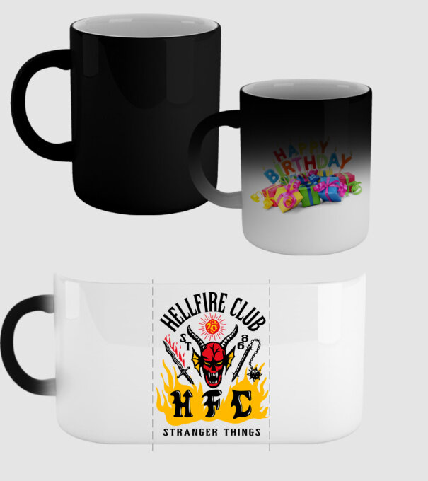 hellfire club 86 stranger things model negru pe tricou