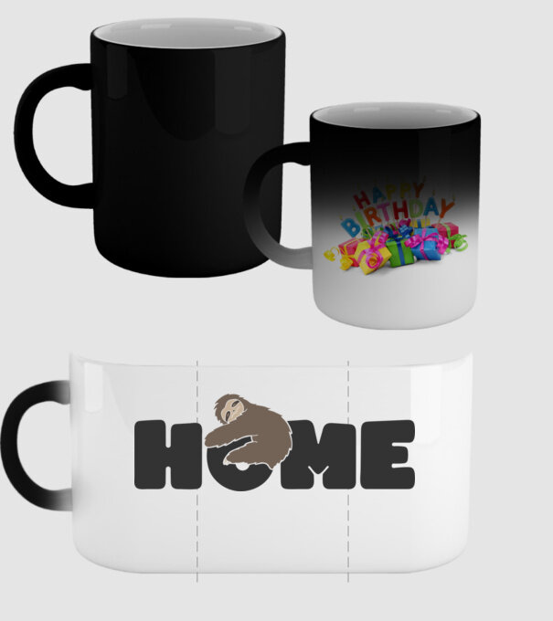 Home Sloth model negru pe tricou
