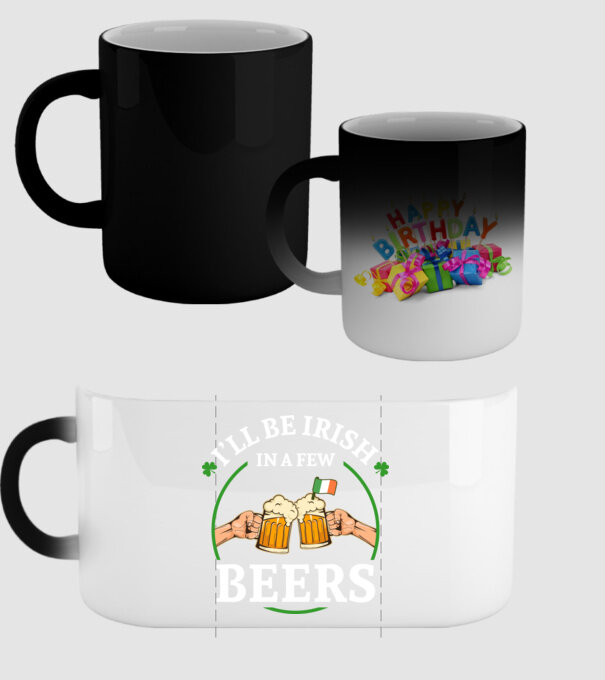 'I''ll be irish' model negru pe tricou