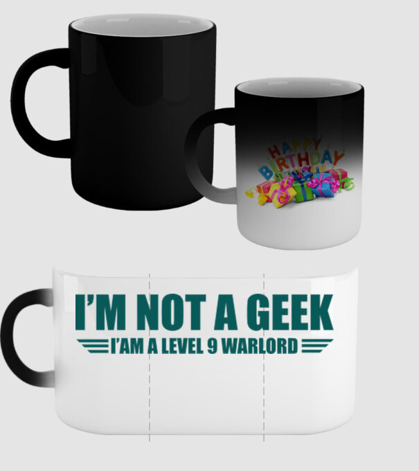'I''m not a geek' model negru pe tricou