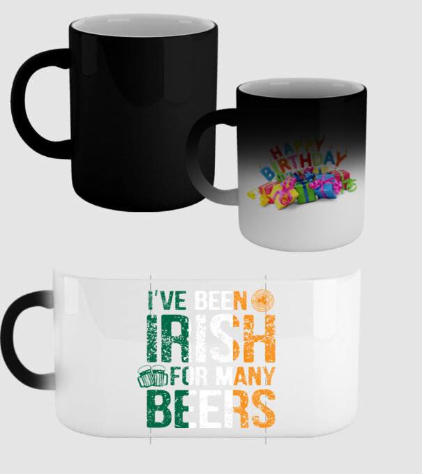 'I''ve been Irish So many Beers' model negru pe tricou