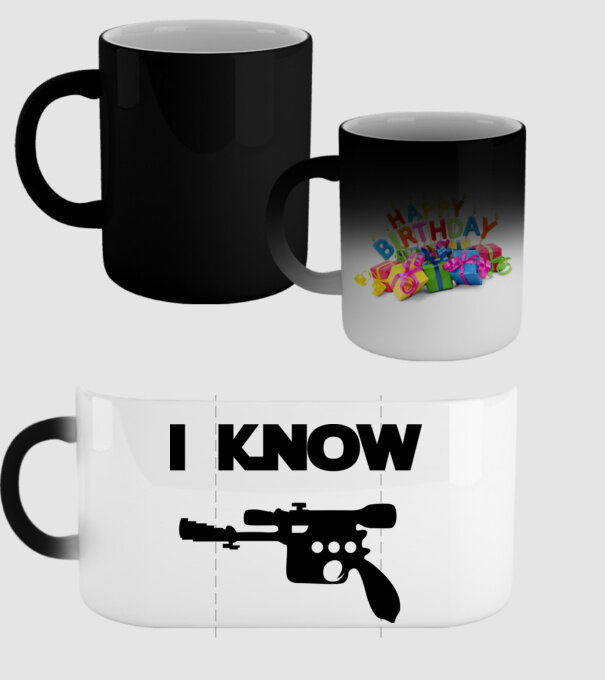 I know model negru pe tricou