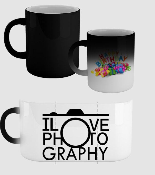 I love photography model negru pe tricou