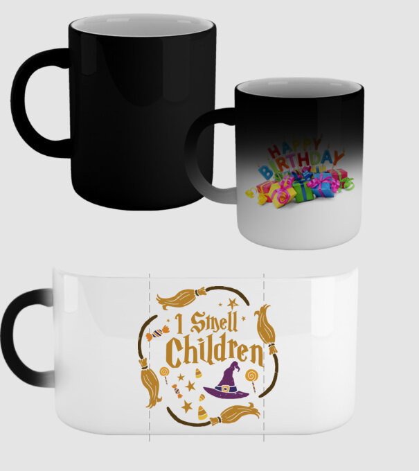 I smell children model negru pe tricou