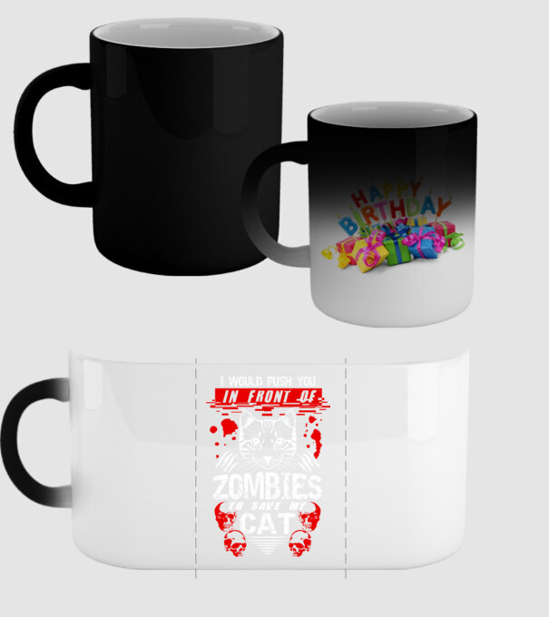 I would push you in front of zombies to save my cat model negru pe tricou