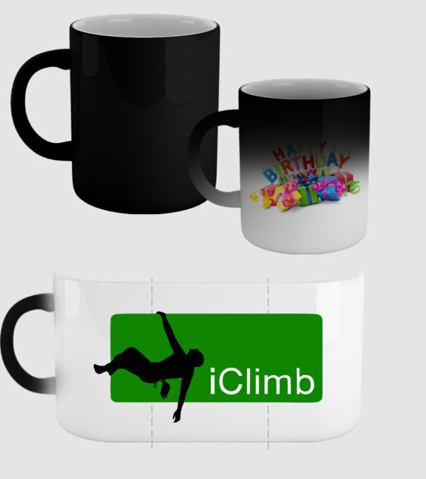iClimb model negru pe tricou