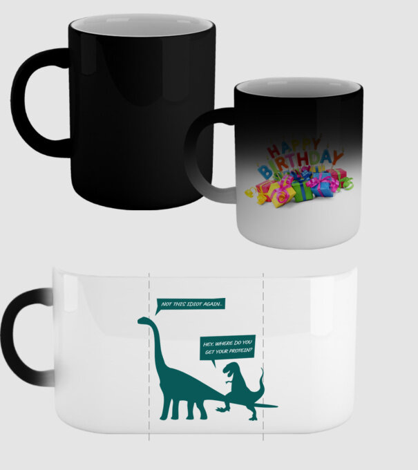 idiot dinosaur vegan model negru pe tricou
