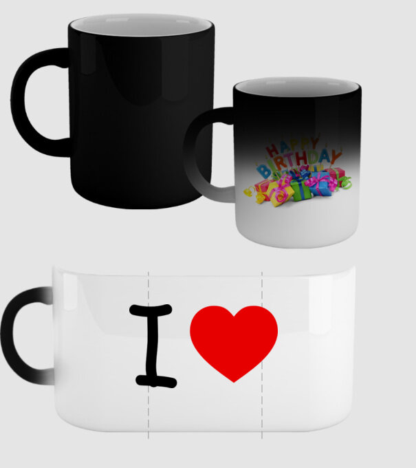 ilove model negru pe tricou