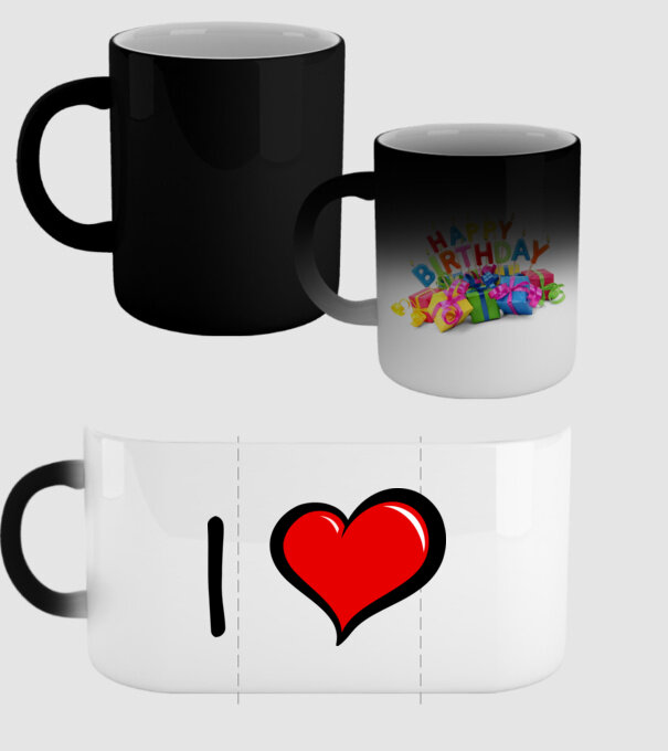 ilove model negru pe tricou