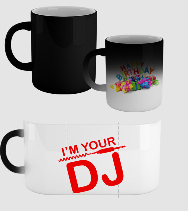 Im your DJ model negru pe tricou
