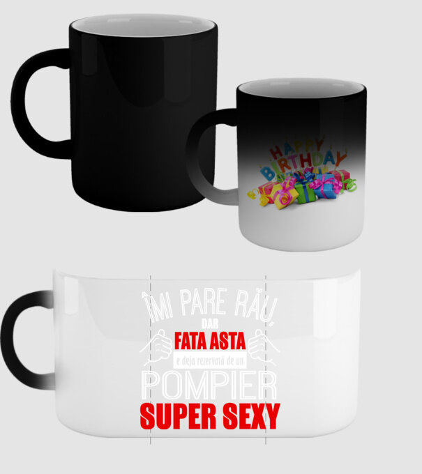 Îmi pare rău, dar fata asta e deja rezervată de un POMPIER super sexy model negru pe tricou