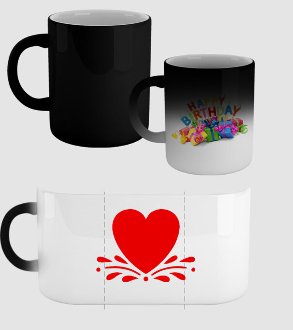 inimă Valentine model negru pe tricou