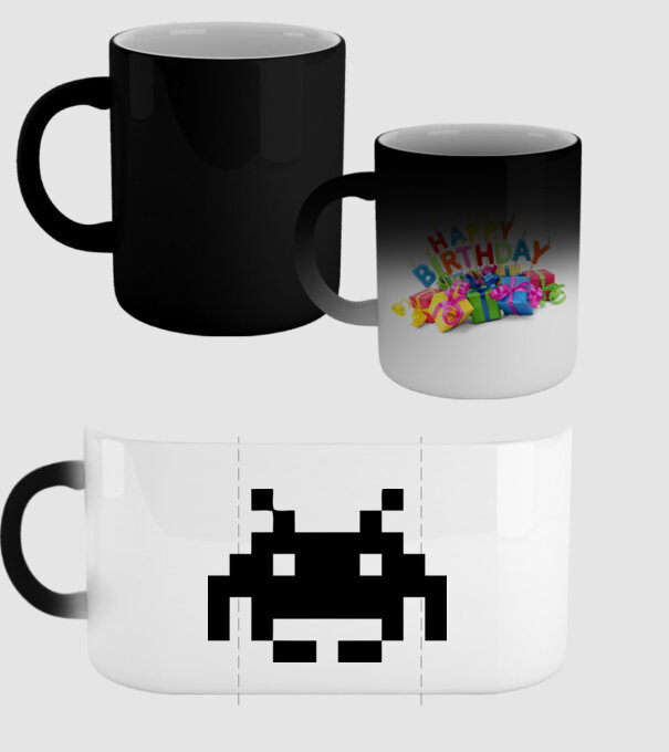 Invaders retro model negru pe tricou